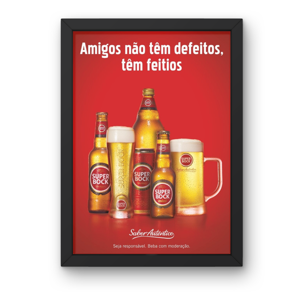 Imagem principal do produto: Poster Super Bock – Amigos e Feitios