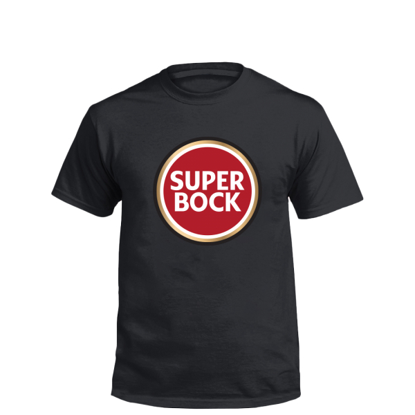 T-Shirt Super Bock Preta Logo 