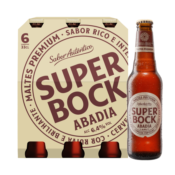 Cerveja Super Bock Abadia -  24 garrafas x 33cl